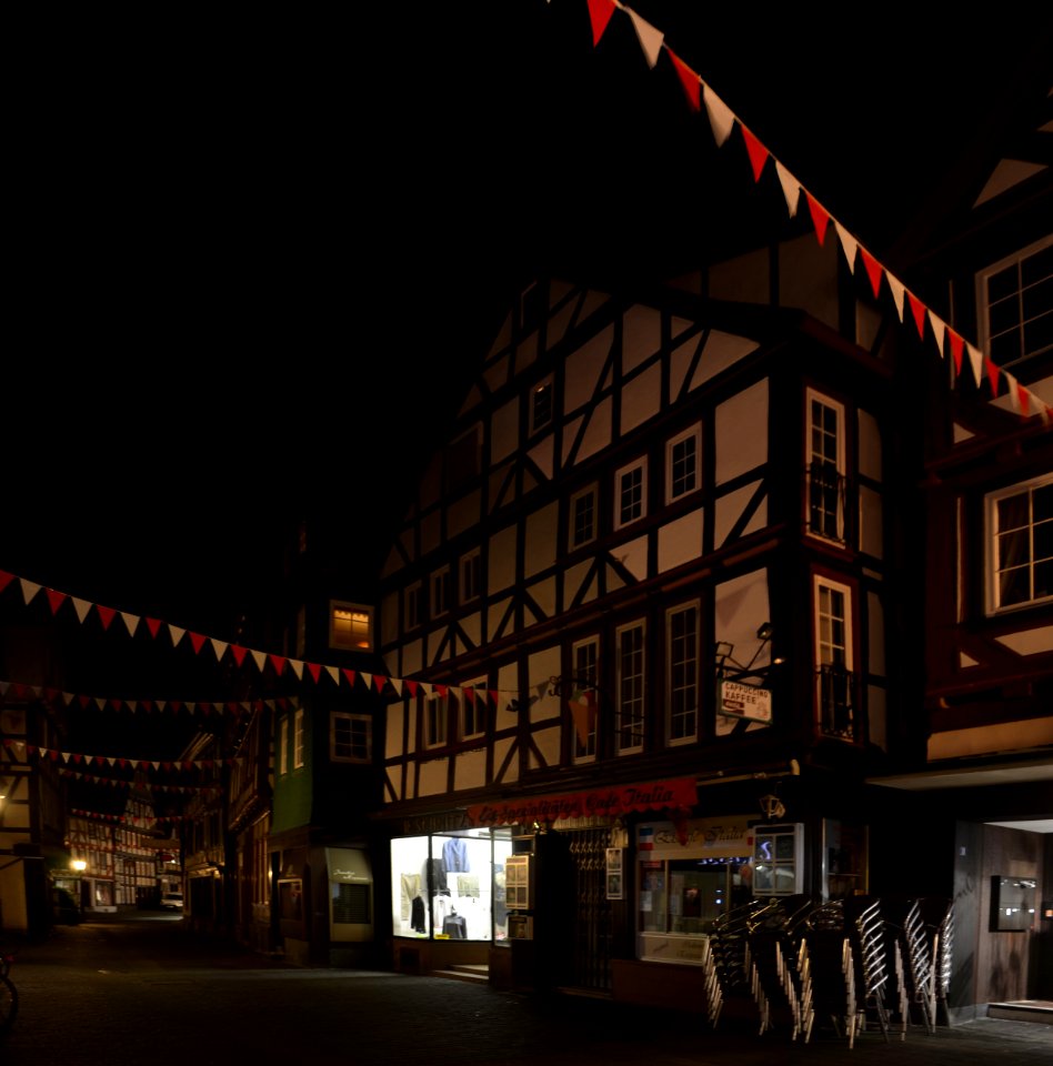 Alsfeld, Mainzer Gasse 13, Nachts