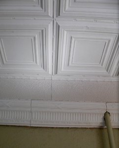 Alma, Nebraska auditorium interior ceiling N side