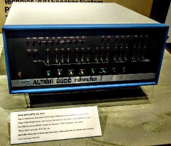 Altair 8800 computer at CHM photo