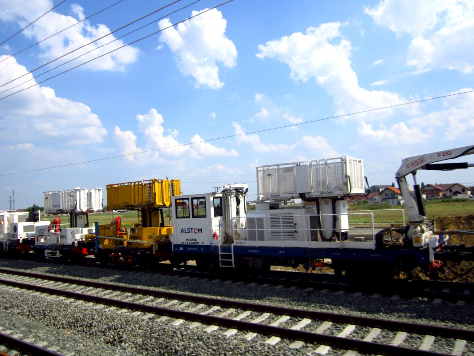 ALSTOM service train in Romania