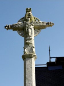 Auberville-la-Campagne (Seine-Mar.) croix de cimetière, verso