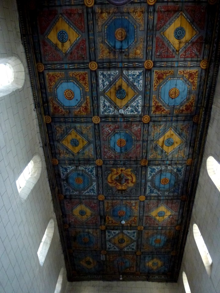 Aubenton (Aisne) Église Notre-Dame, plafond peint
