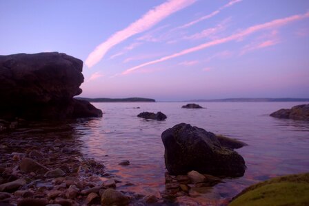 Evening twilight wave photo