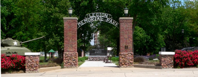 Auburn, NE Legion Park entrance gate 1