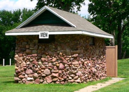Auburn, NE Legion Park men's restroom 1