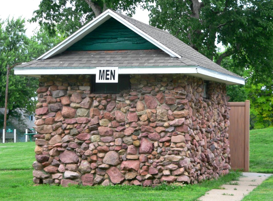 Auburn, NE Legion Park men's restroom 2
