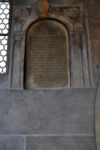 Augsburg Katharinenkapelle Inschrifttafel 1564