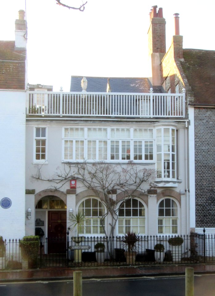 Aubrey House, The Green, Rottingdean (NHLE Code 1380998) (December 2016)
