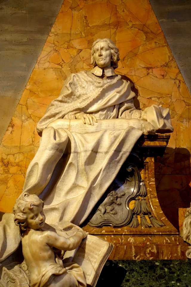 Augustino Favorito Sarzanensi (Cardinal Agostino Favoriti), by Filippo Carcani, 1685 - Santa Maria Maggiore - Rome, Italy - DSC05737