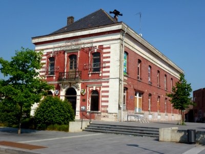 Auby (Nord, Fr) ancienne mairie