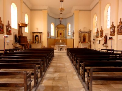 Aulnois sous Vertuzey (Meuse) Église Saint-Sébastien intérieur