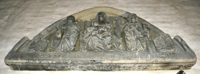 Augsburg Domkreuzgang Westflügel Joch4 Tympanon der Blasiuskapelle