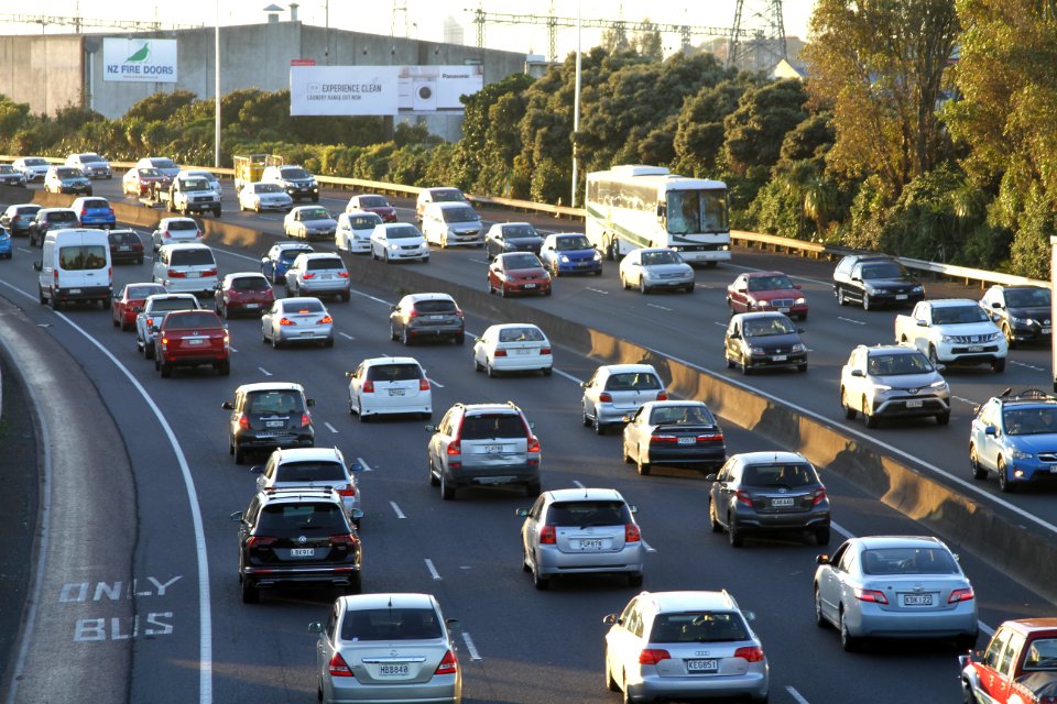 Auckland traffic - copyright-free photo released to public domain