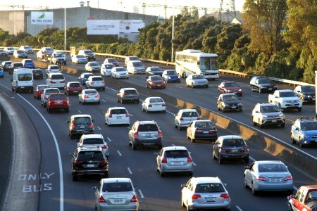 Auckland traffic - copyright-free photo released to public domain