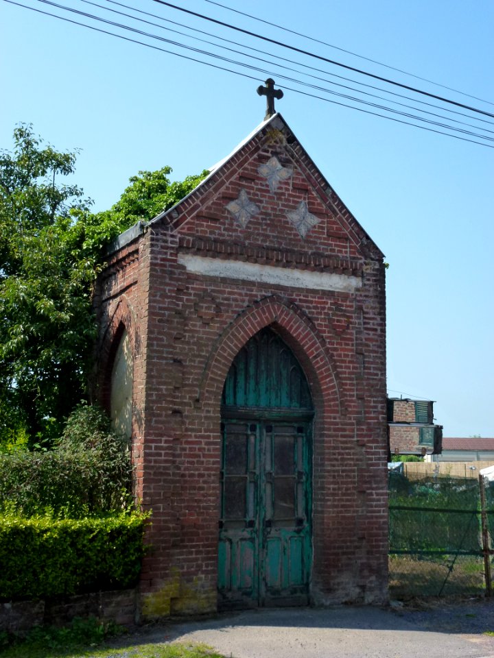 Auchy-lez-Orchies (Nord, Fr), oratoire à Monneville, D954