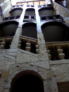 Auch (Gers, Fr) escalier de la maison Henri IV