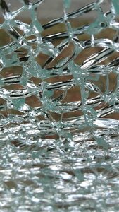 Cracked crack glass panes