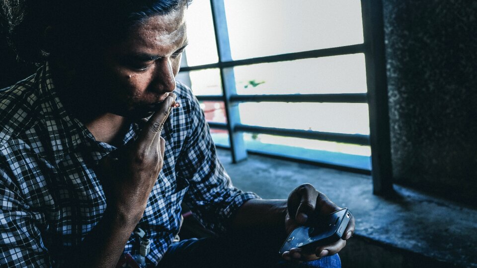 Marijuana smoke addiction