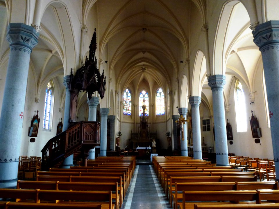 Auchy-lez-Orchies (Nord, Fr) église, intérieur