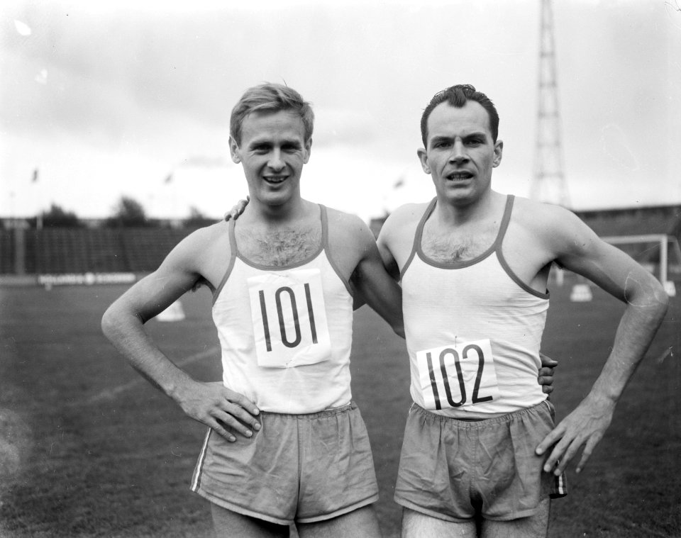 Atletiek, Nederland, Belgie en Denemarken te Den Bosch, Bestanddeelnr 919-4111