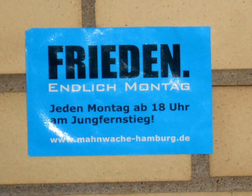 Aufkleber Mahnwachen