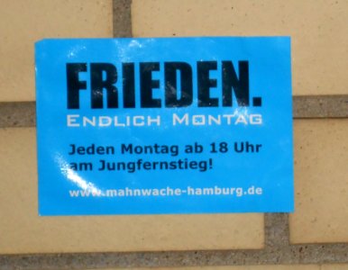 Aufkleber Mahnwachen