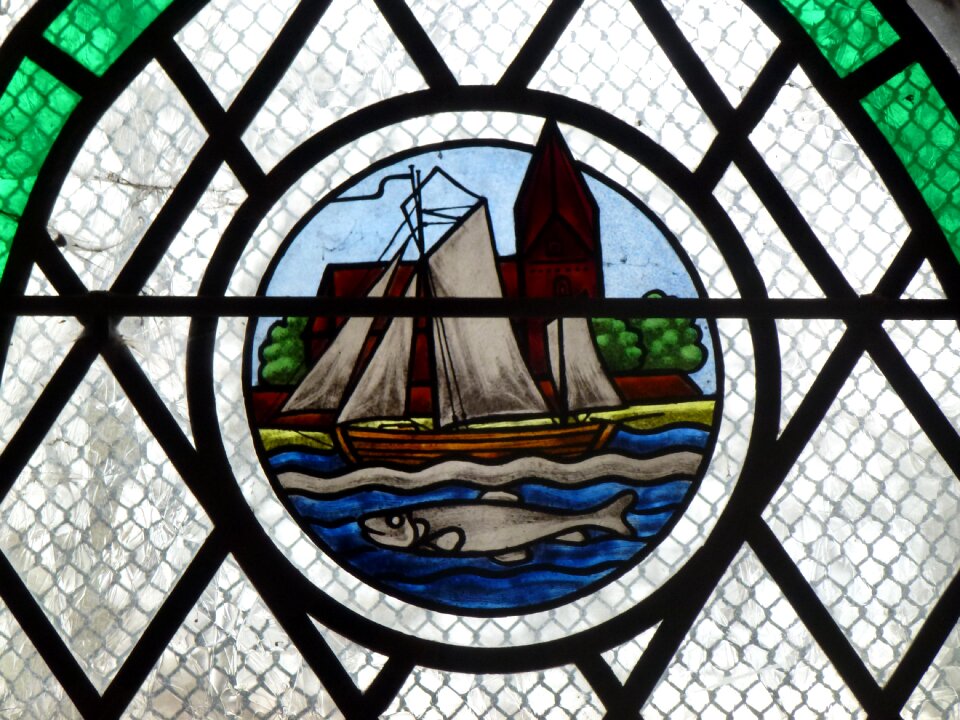 Stained glass window church window church
