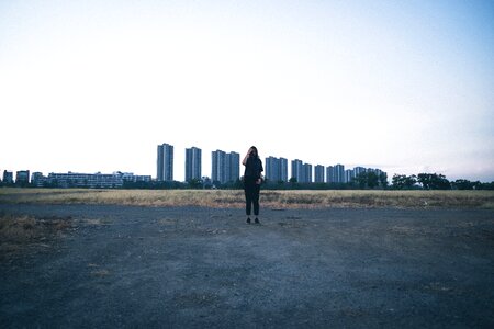 Girl female lonely photo