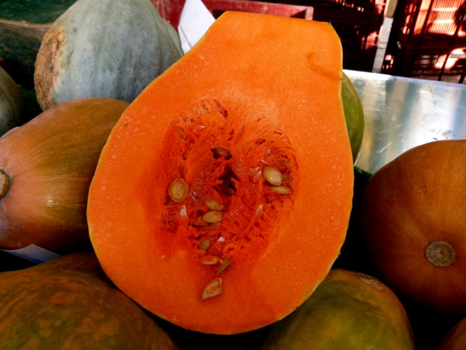 Au marché - coupe de butternut 2