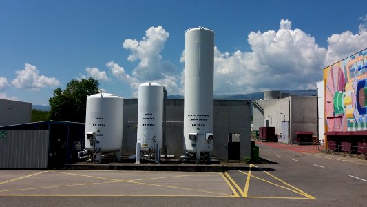 ATLAS experiment gas tanks