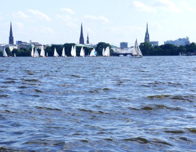 Außenalster vom Tretboot