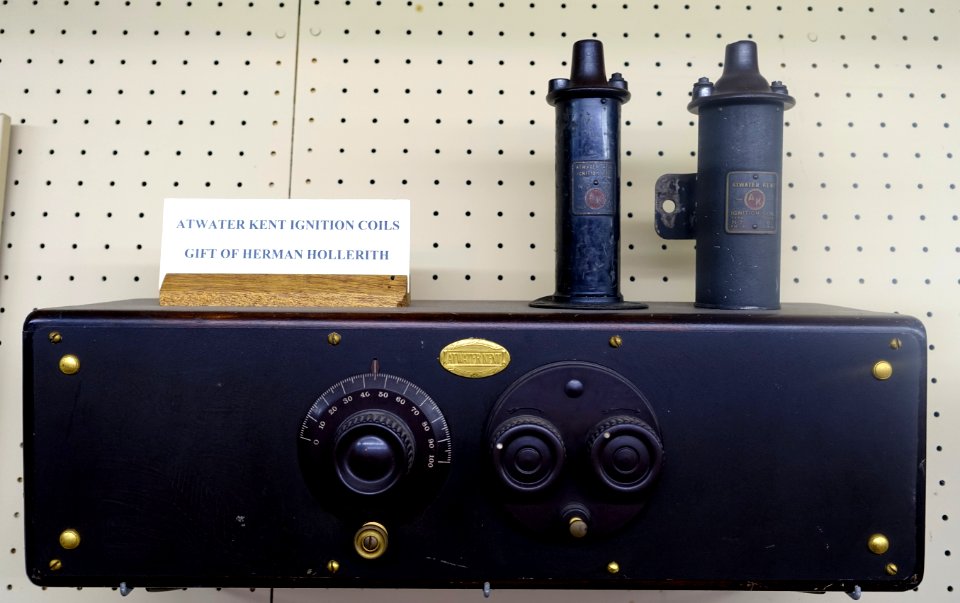 Atwater Kent Ignition Coils, gift of Herman Hollerith - New England Wireless & Steam Museum - East Greenwich, RI - DSC06719