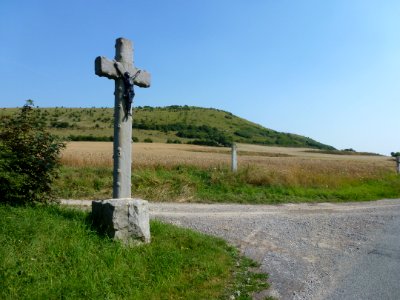 Audrehem (Pas-de-Calais) croix de chemin , paysage