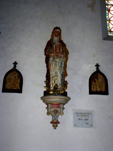 Auge (Ardennes) Église Saint-Gorgery, statue stes Anne et Marie
