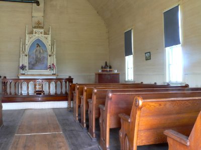 Aurland Lutheran church interior 3