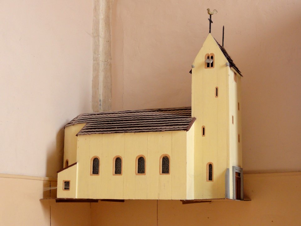 Aulnois sous Vertuzey (Meuse) Église Saint-Sébastien maquette