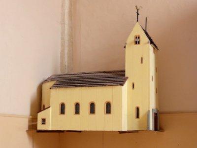 Aulnois sous Vertuzey (Meuse) Église Saint-Sébastien maquette