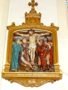 Aulnois sous Vertuzey (Meuse) Église Saint- Sébastien chemin de Croix station 12