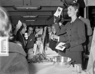 Audrey Hepburn als verkoopster bij Gerson, Bestanddeelnr 906-8171
