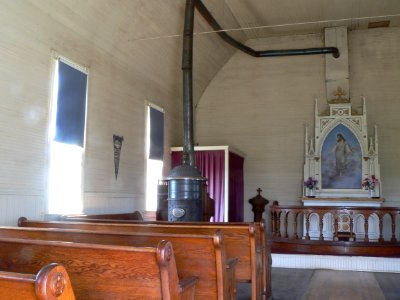 Aurland Lutheran church interior 4