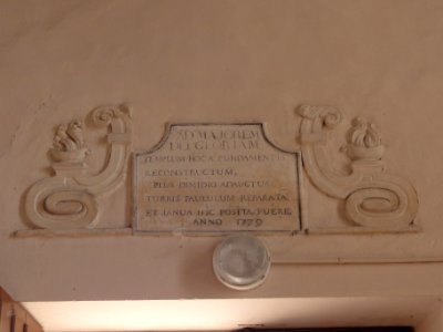 Aulnois sous Vertuzey (Meuse) Église Saint Sébastien texte reconstruction nef 1779