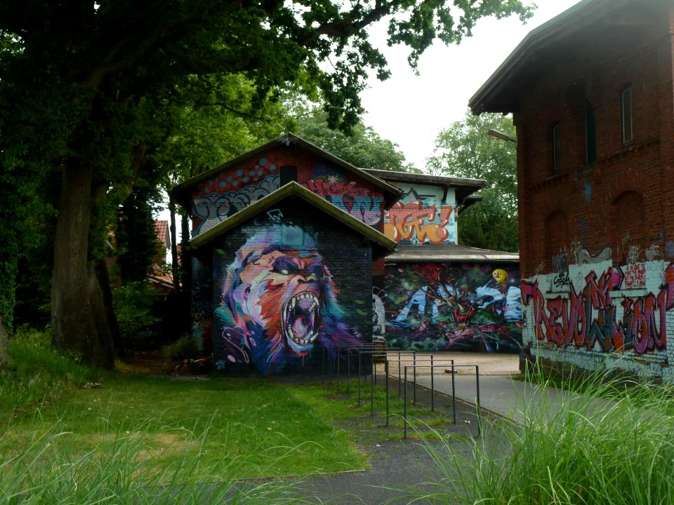 Aurich, Jugendzentrum Schlachthof, Rückseite