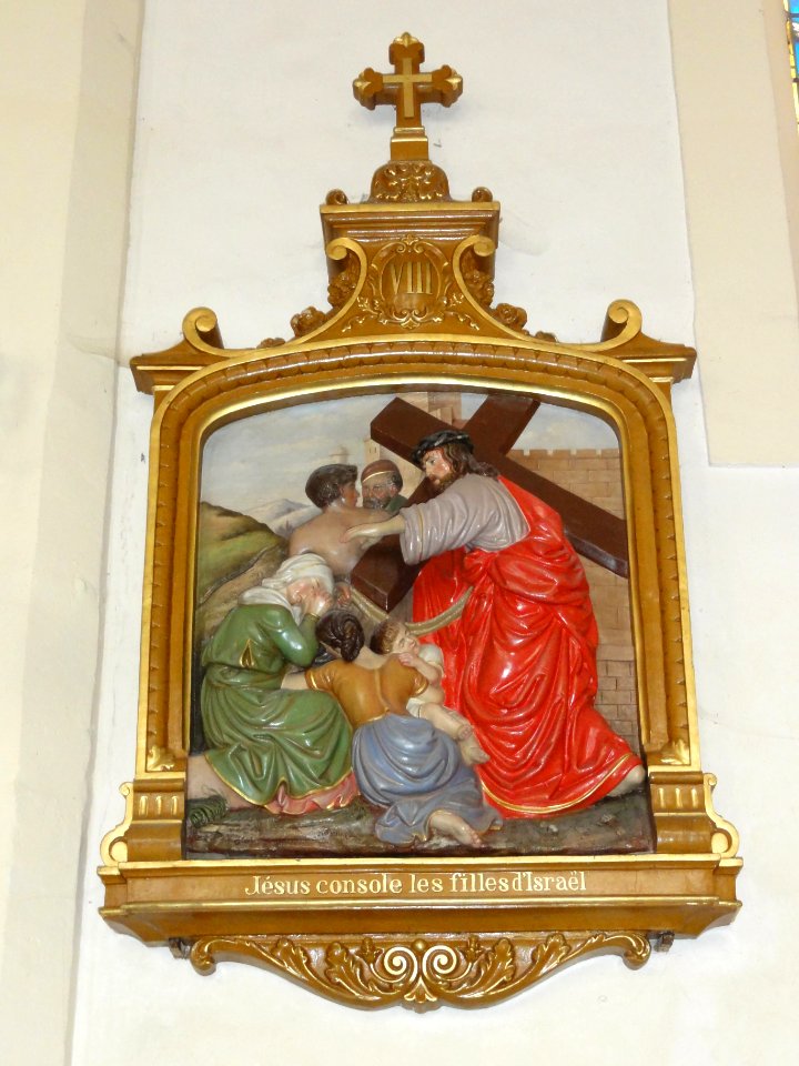 Aulnois sous Vertuzey (Meuse) Église Saint- Sébastien chemin de Croix station 08