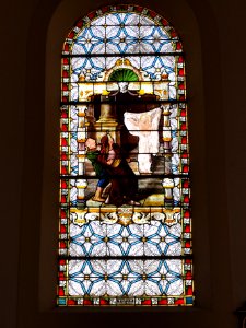 Aulnois sous Vertuzey (Meuse) Église Saint-Sébastien vitrail 01
