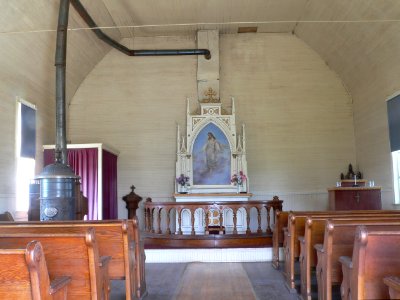Aurland Lutheran church interior 1