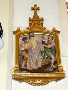 Aulnois sous Vertuzey (Meuse) Église Saint- Sébastien chemin de Croix station 10