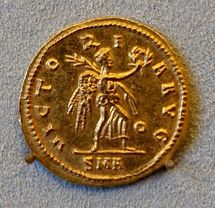 Aureus of 1-70th of a Roman pound, Diocletianus, Antiochia, 284 AD - Bode-Museum - DSC02593