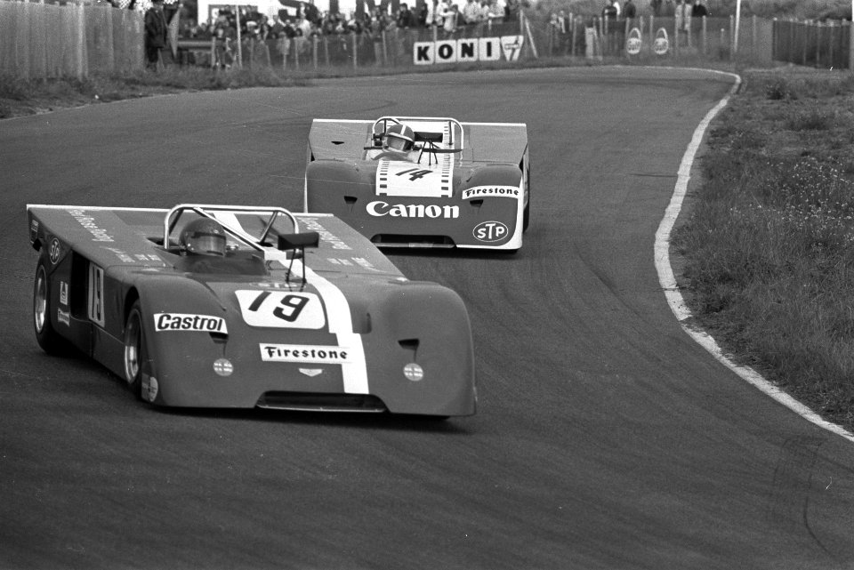 Autoraces Trophy of the Dunes , Zandvoort, (l) John Hine (in nr 19) en Ed Swa, Bestanddeelnr 924-9744