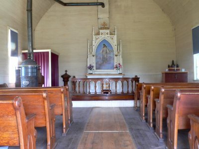 Aurland Lutheran church interior 2