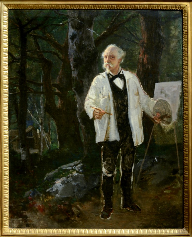 Autoritratto nella foresta di Fontainebleau – Giuseppe Palizzi